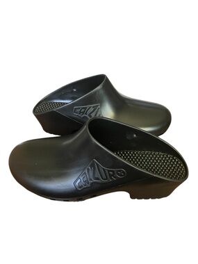 PRISTINE Black Calzuro Classic Clogs | Made in Italy | 37-38 (US 7-8)